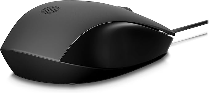 HP 150 Mouse (Wired Mouse, up to 1600 DPI, Right Handed Mouse, Left-Handed Mouse) Black HP 150 Mouse (Wired Mouse, up to 1600 DPI, Right Handed Mouse, Left-Handed Mouse) Black